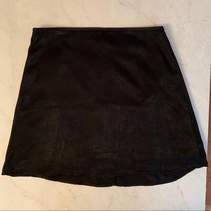 Honey Punch Silky Satin Mini Skirt